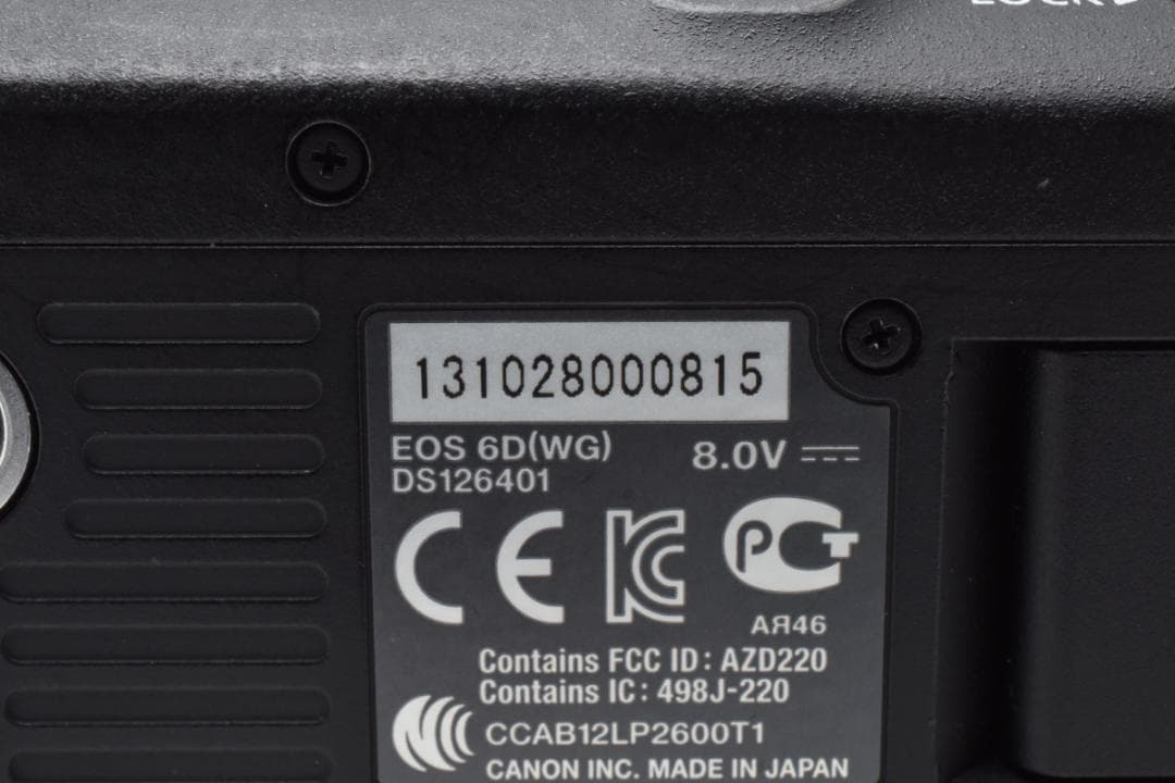 ■ 美品 ■ キヤノン　Canon EOS 6D ボディ J250114#842