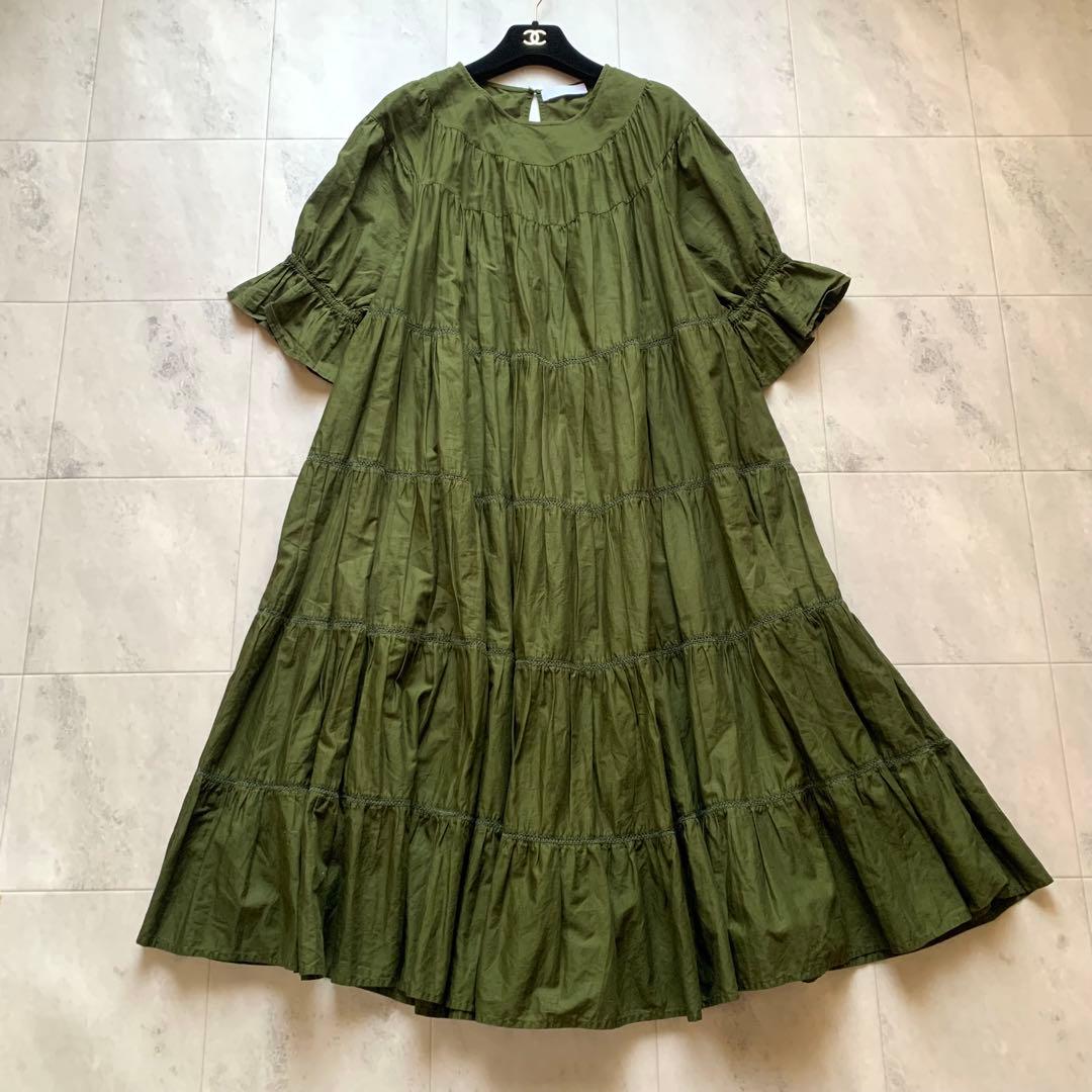 美品♡マーレット Paradis 日本限定カラー ティアード ロングワンピース