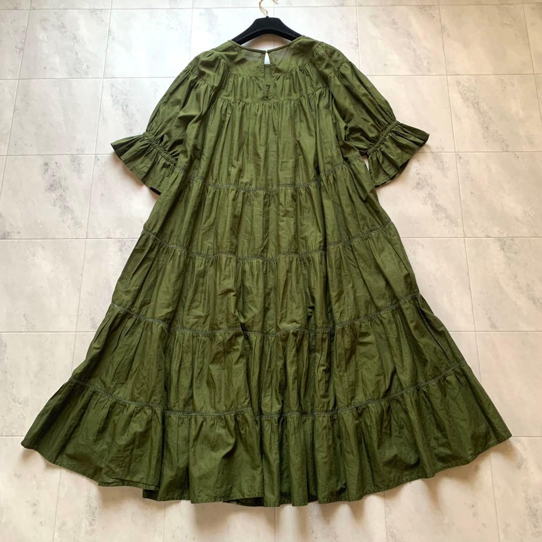 美品♡マーレット Paradis 日本限定カラー ティアード ロングワンピース