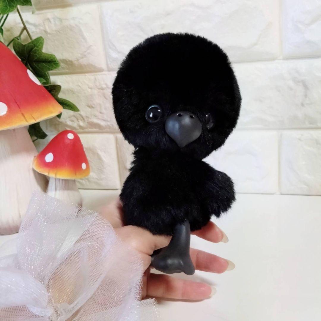 ぬいぐるみ✽アートドール✽カラスのかーくん✽中サイズ