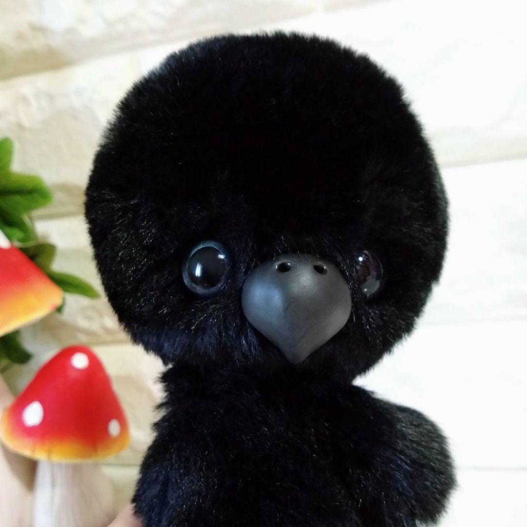 ぬいぐるみ✽アートドール✽カラスのかーくん✽中サイズ