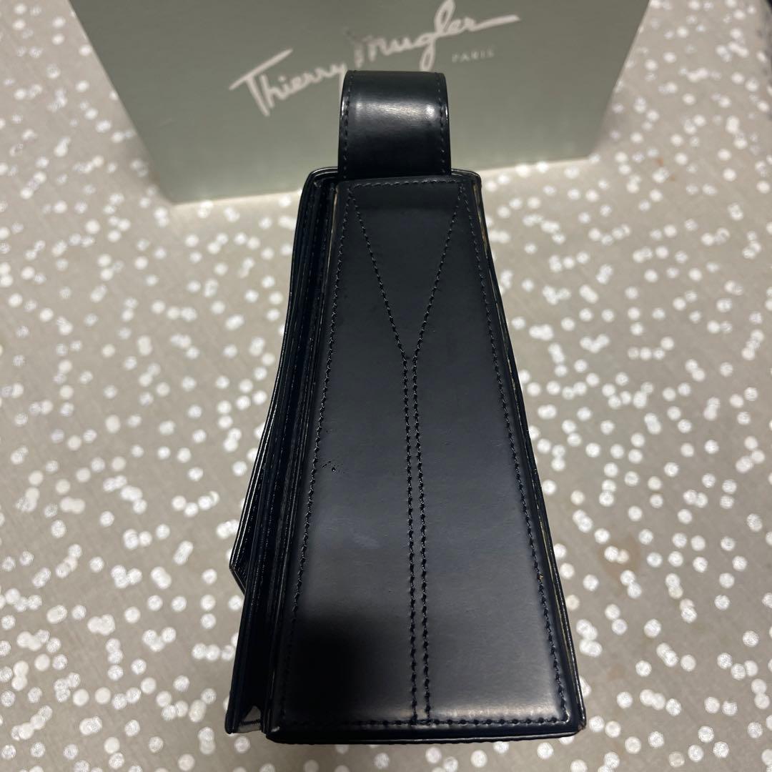 ティエリーミュグレー/エナメル✖️革のクラッチハンドバッグ/80年代ヴィンテージ！