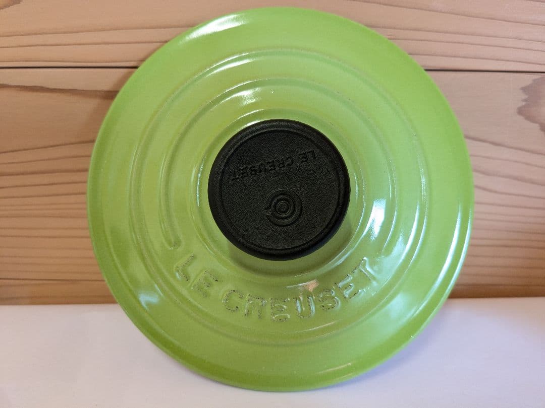 ル・クルーゼ　Le　Creuset ココット・ロンド　グリーン　14cm