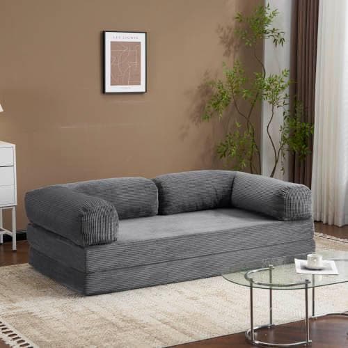 ソファベッド 組立て不要 二人掛け 三人掛け フロアソファ コンパクト ローソフ