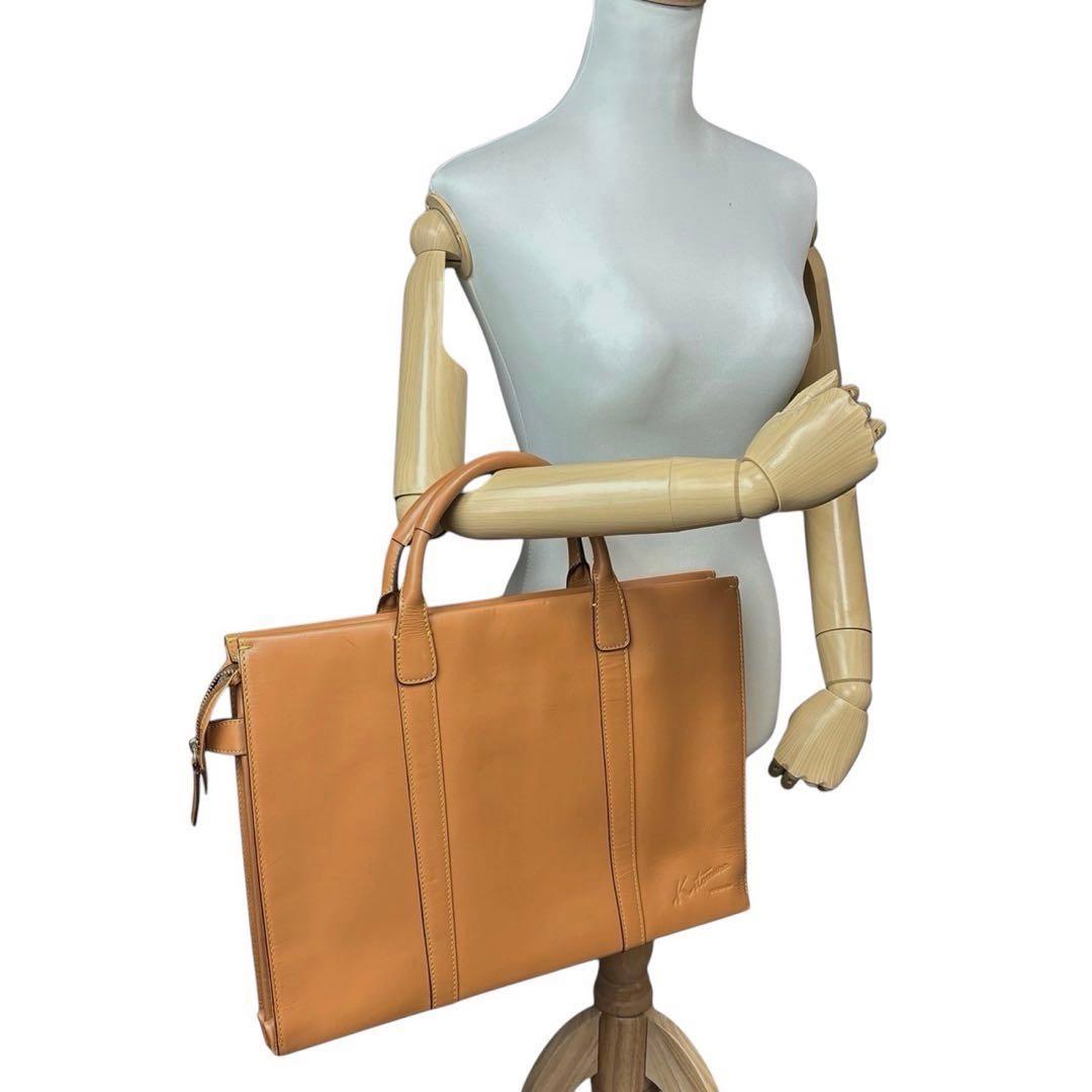 美品◎ キタムラ A4可 ビジネスバッグ ハンドバッグ トートバッグ レザー