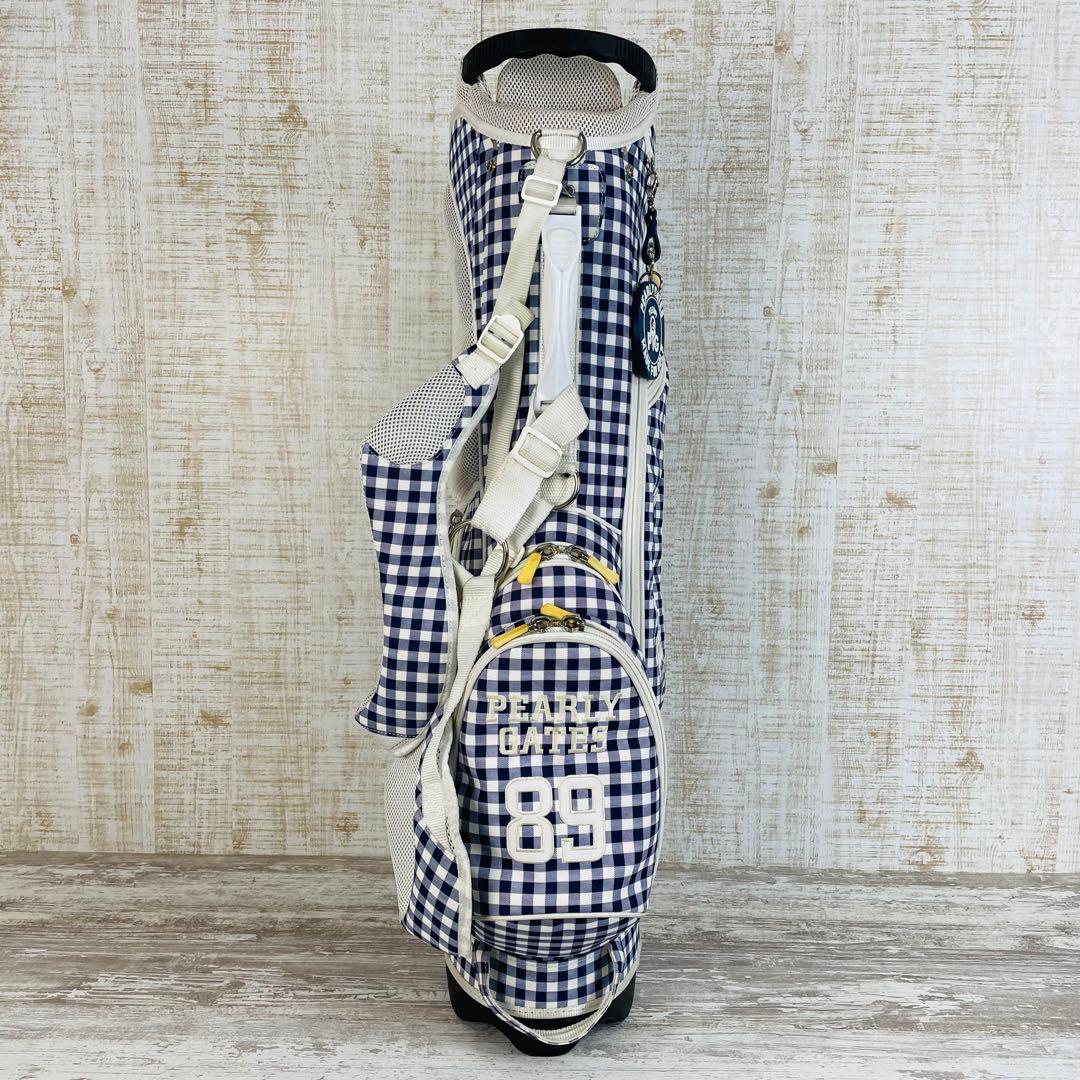 PEARLEY GATES パーリーゲイツ　キャデイバッグ ギンガムチェック