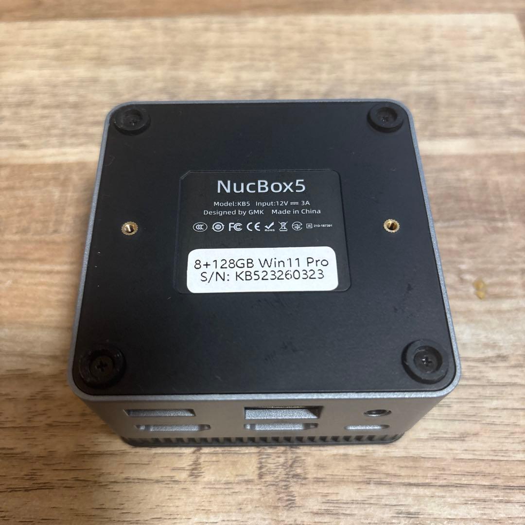 ミニPC GMKtec NucBox5 128GB 8GB WIN11 Pro