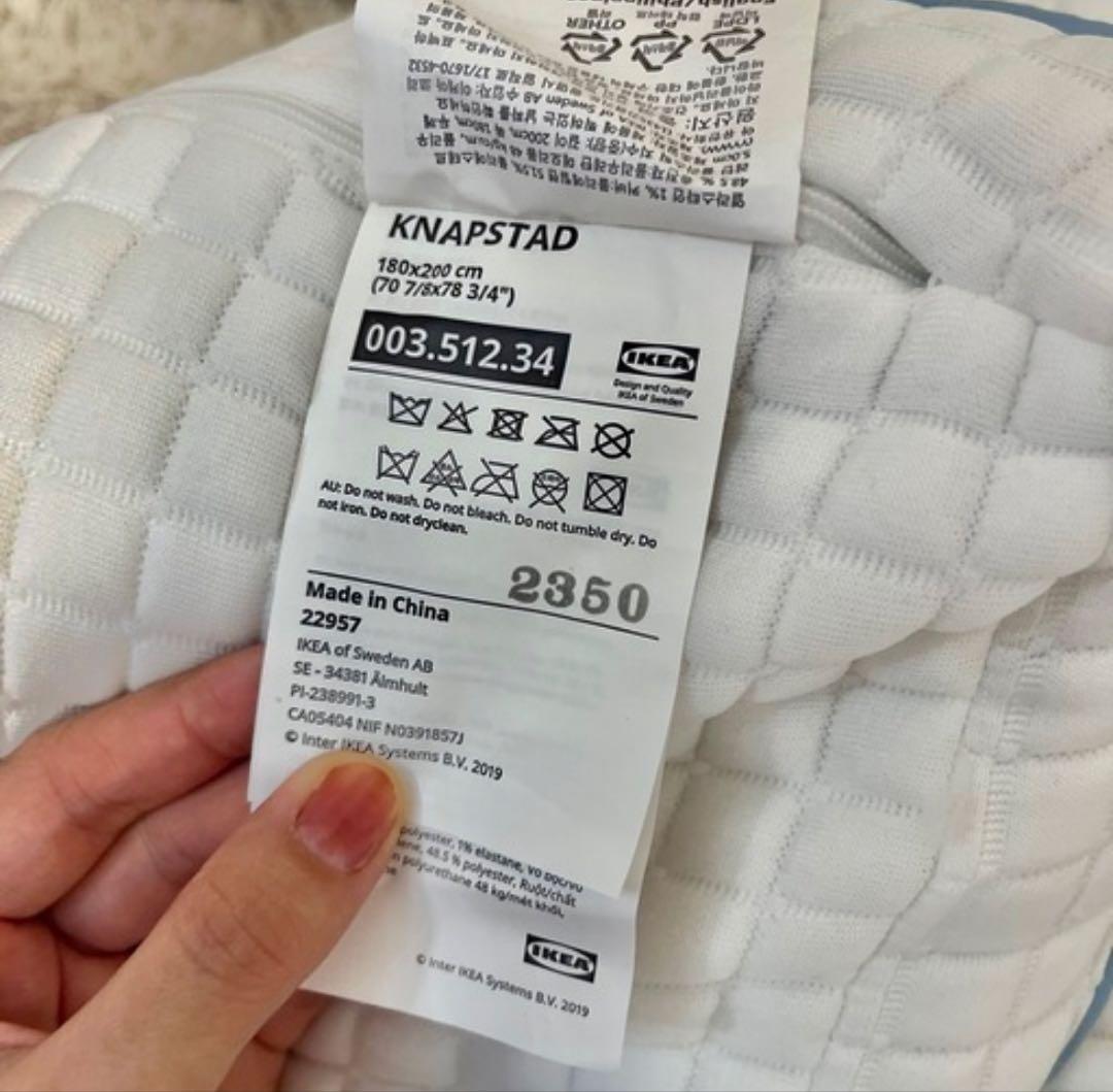 み*み様 [美品]IKEA マットレスパッド キングサイズ