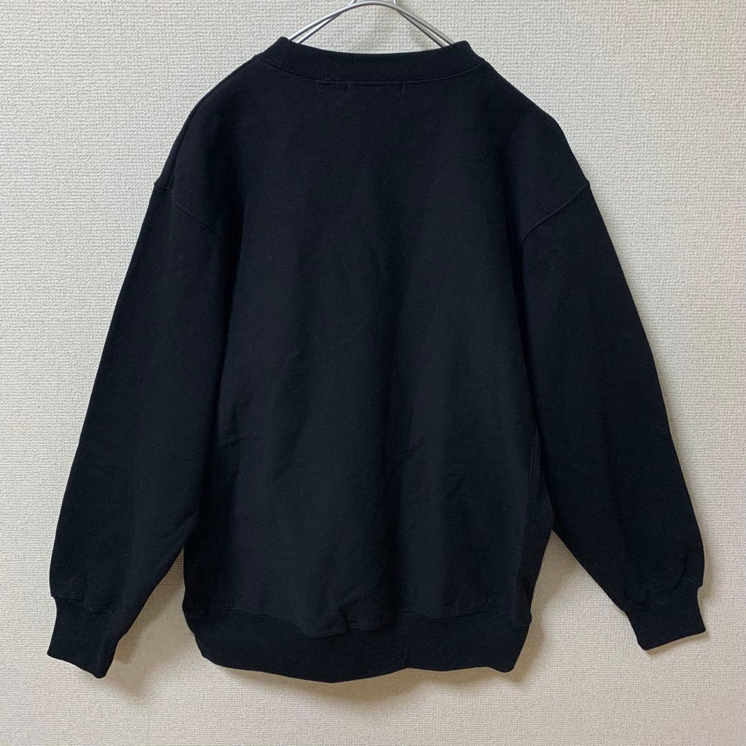 【極美品】cabaret poval スウェット　ロゴ　裏起毛　黒　L