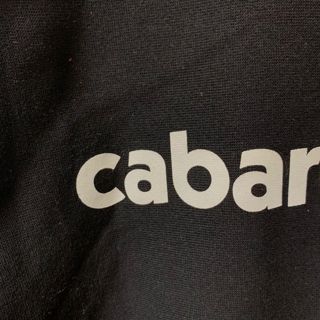 【極美品】cabaret poval スウェット　ロゴ　裏起毛　黒　L
