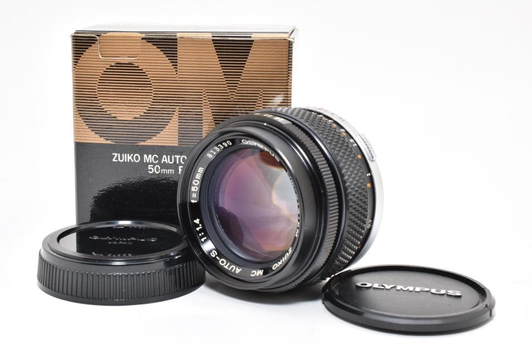 ★美品★オリンパス ZUIKO AUTO-S 50mmf1.4元箱付き#1540