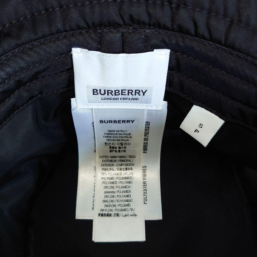 【良品】 BURBERRY バケットハット Sサイズ ブラック ユニセックス