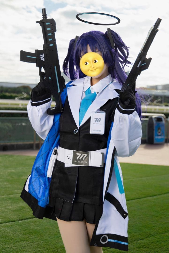 【ヴィッグ＋武器付き】ブルーアーカイブ 早瀬ユウカ コスプレ