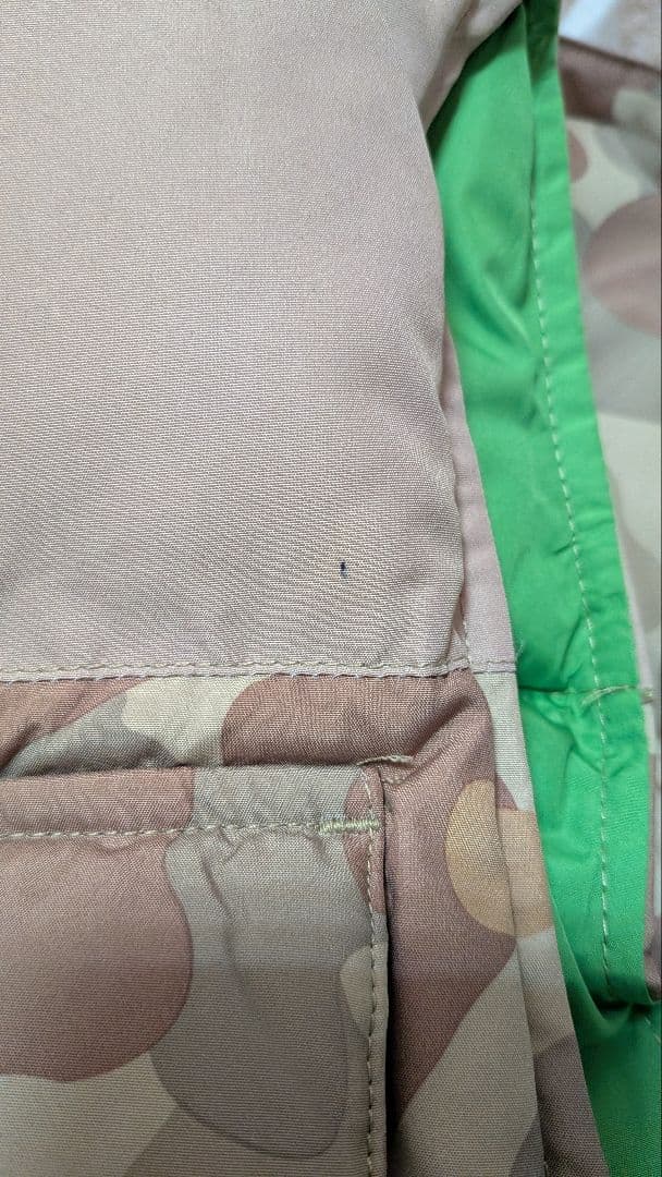 STUSSY カモ柄 ダウンベスト Lサイズ 汚れ確認1500円引き