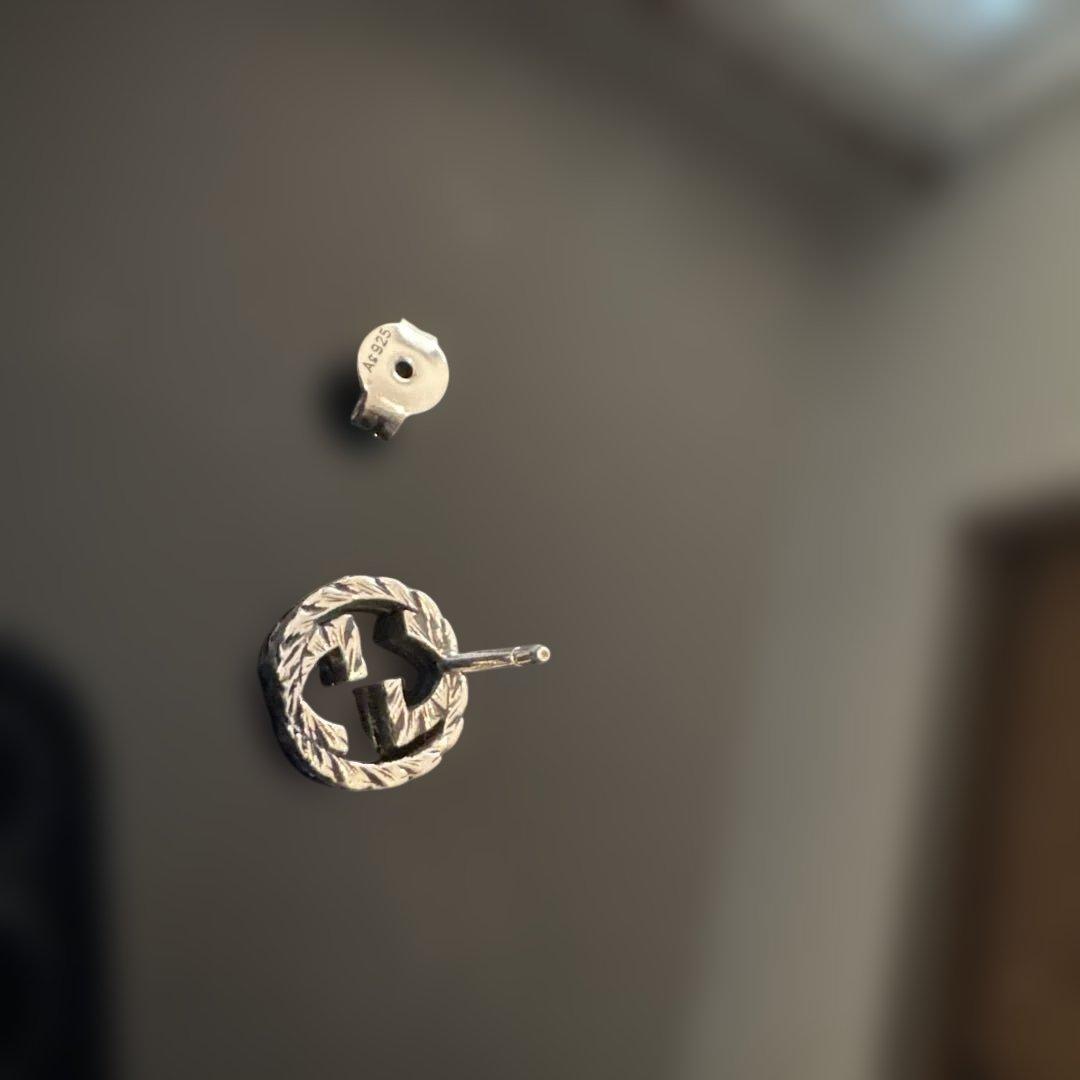 ✨GUCCI earringグッチピアス インターロッキングG SV925 片耳