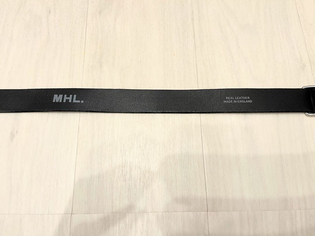 エムエイチエル　レザーベルト　MHL. DOUBLE PRONG BELT