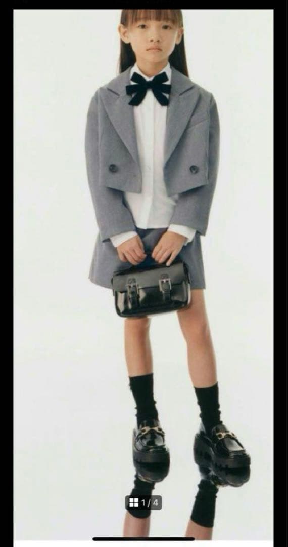 ZARA キッズ　セットアップ　グレー