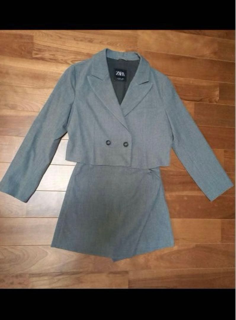 ZARA キッズ　セットアップ　グレー