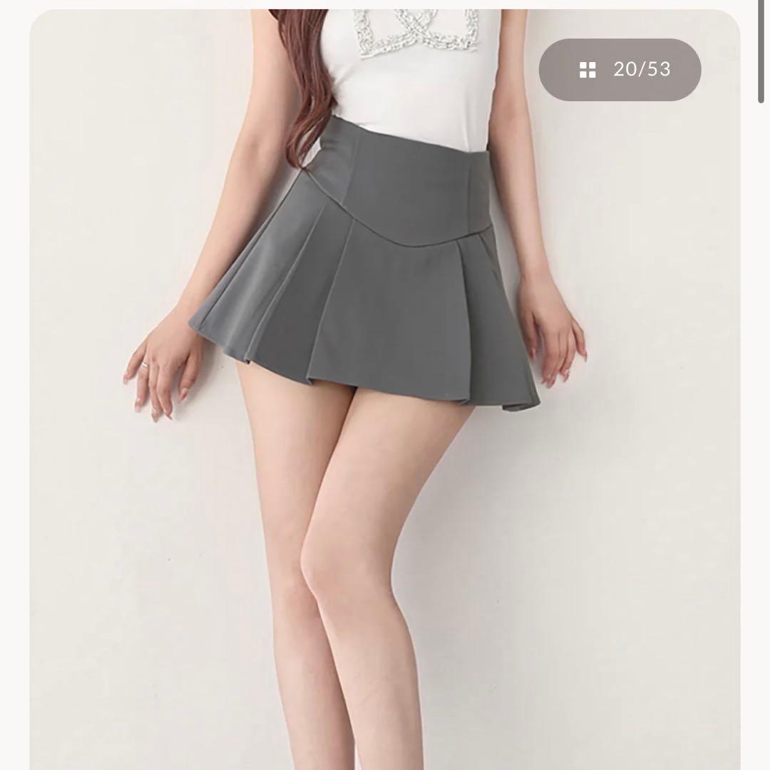 Darich 美シルエットミニスカート GRY