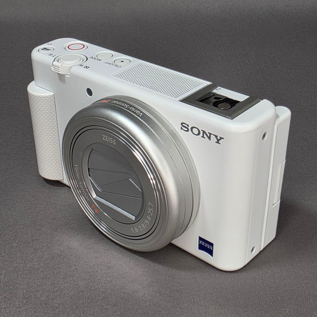 【並品】SONY VLOGCAM ZV-1 コンパクトデジタルカメラ ホワイト