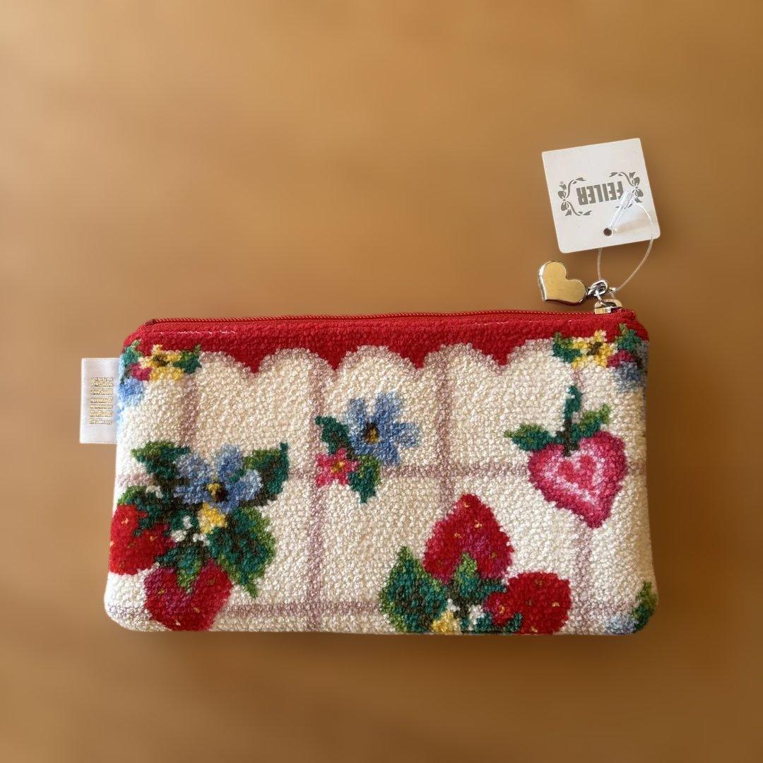 【新品】FEILER ストロベリーフィールド♡バッグとポーチ　2点セット