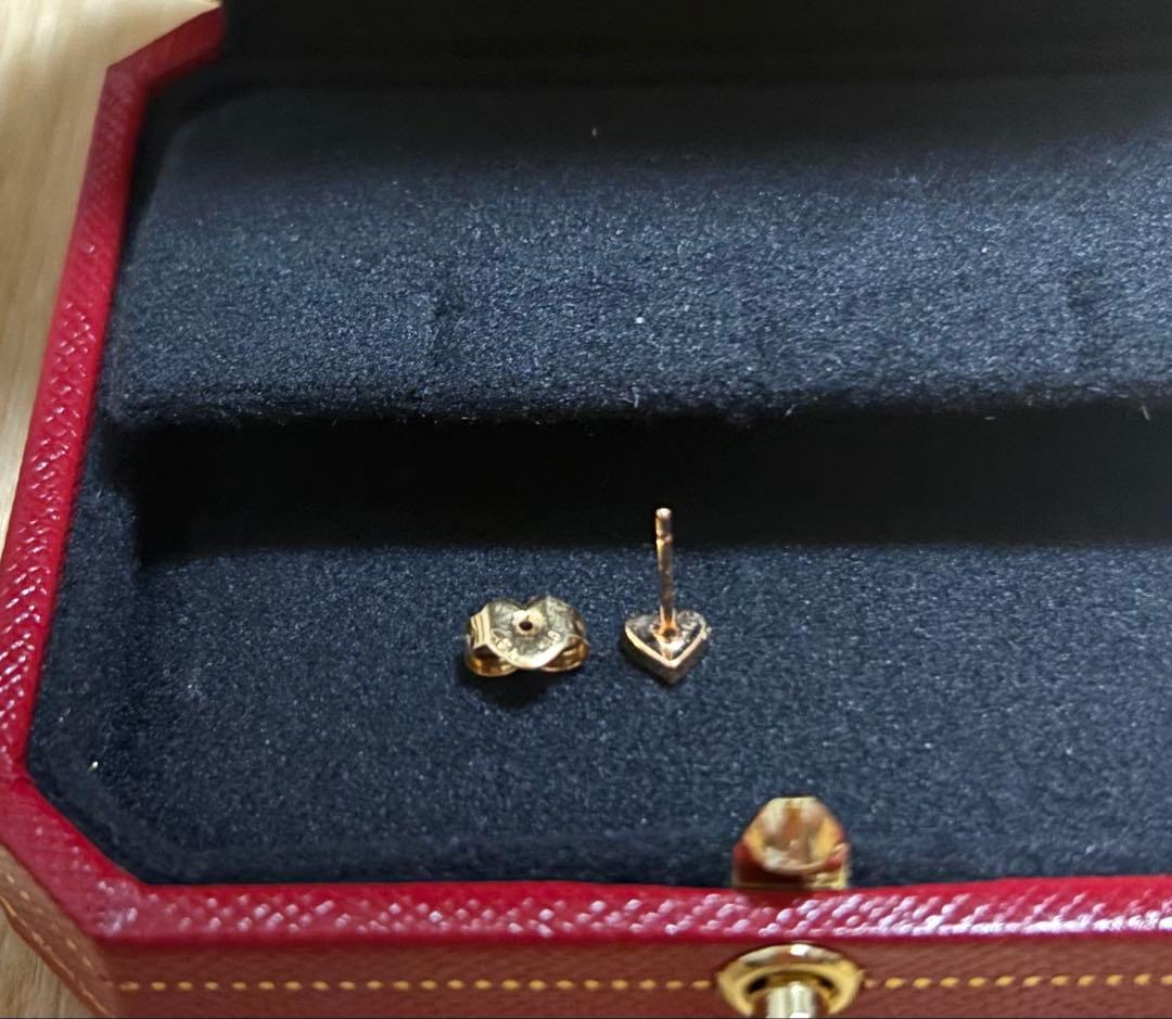 スタージュエリー K18 ダイヤハートピアス