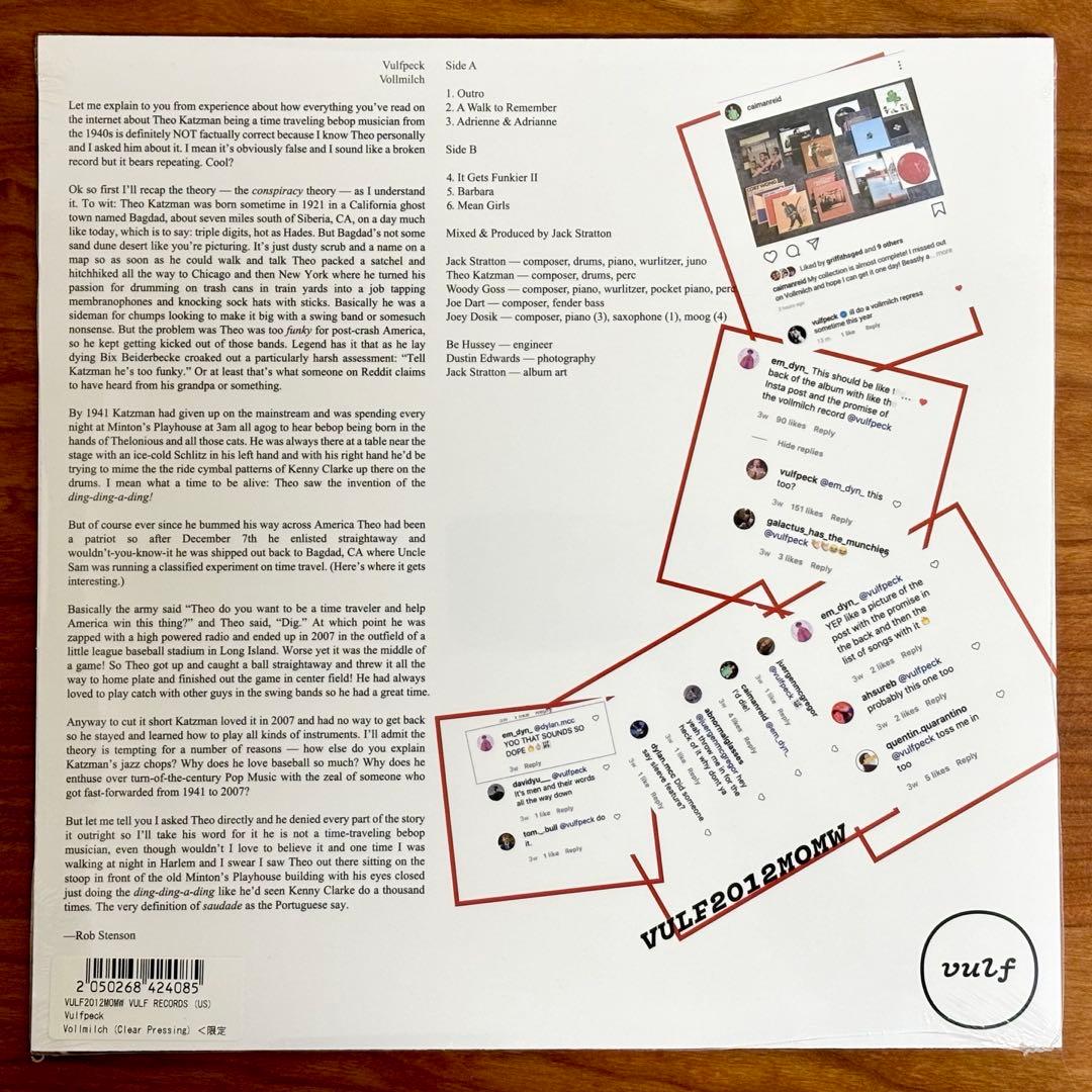 VULFPECK Vollmich レコード