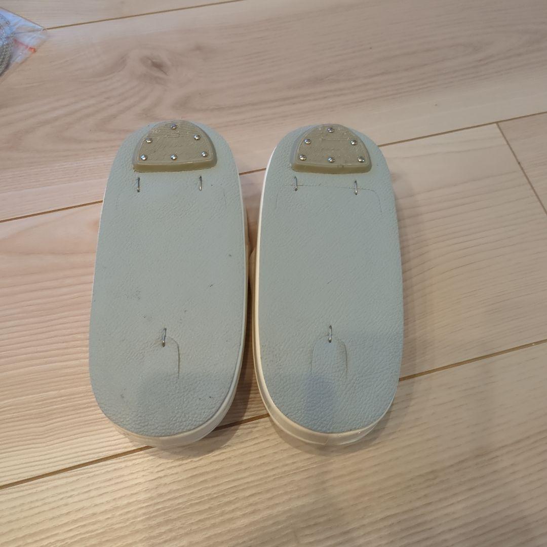 美品★3歳★白い被布＆紫花着物＆白草履小物