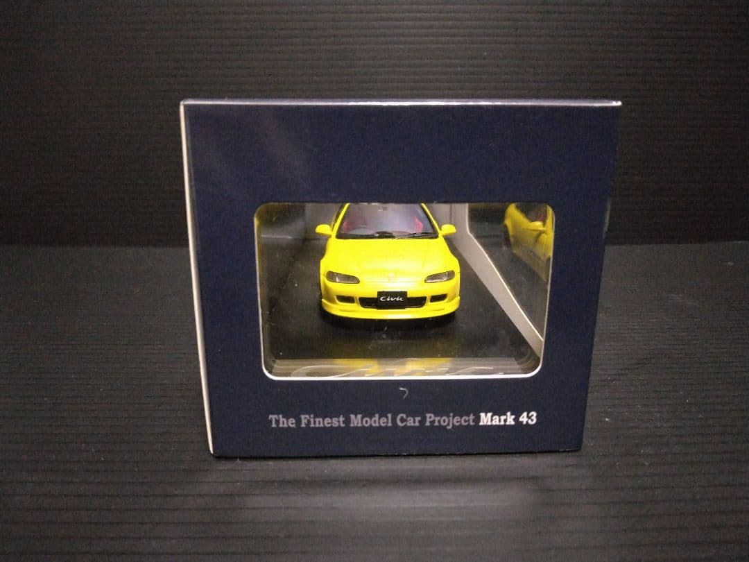 1/43 HONDA CIVIC SIRⅡEG6 カスタマイズバージョンイエロー