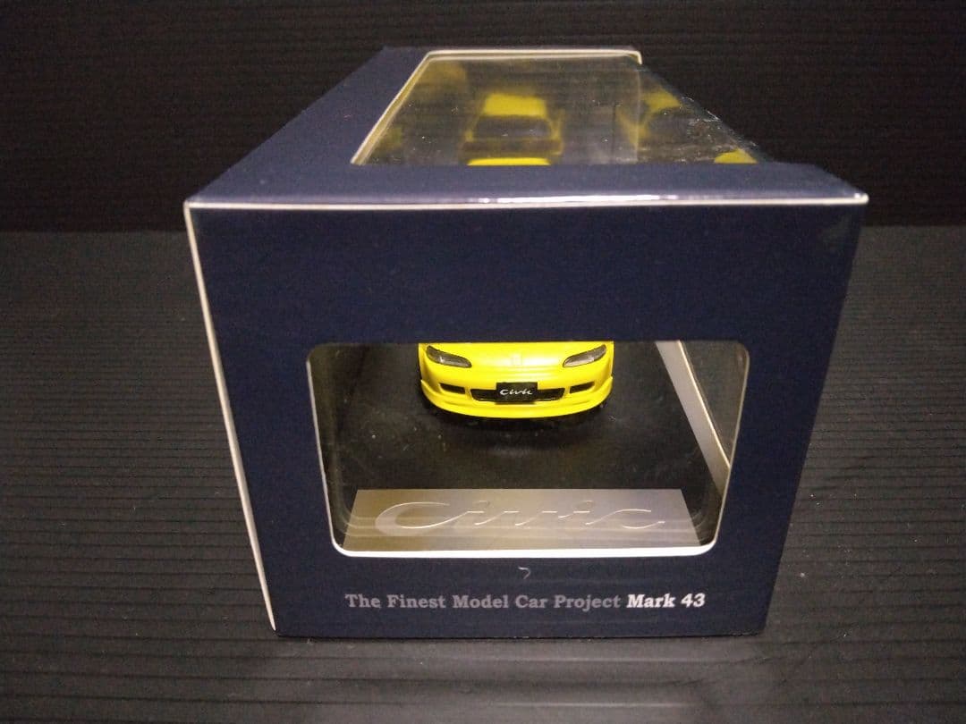 1/43 HONDA CIVIC SIRⅡEG6 カスタマイズバージョンイエロー