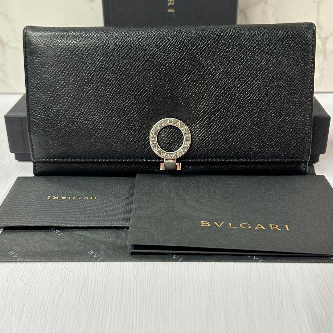 超美品‼️ ブルガリ　BVLGARI 財布　二つ折り　長財布　ロゴクリップ