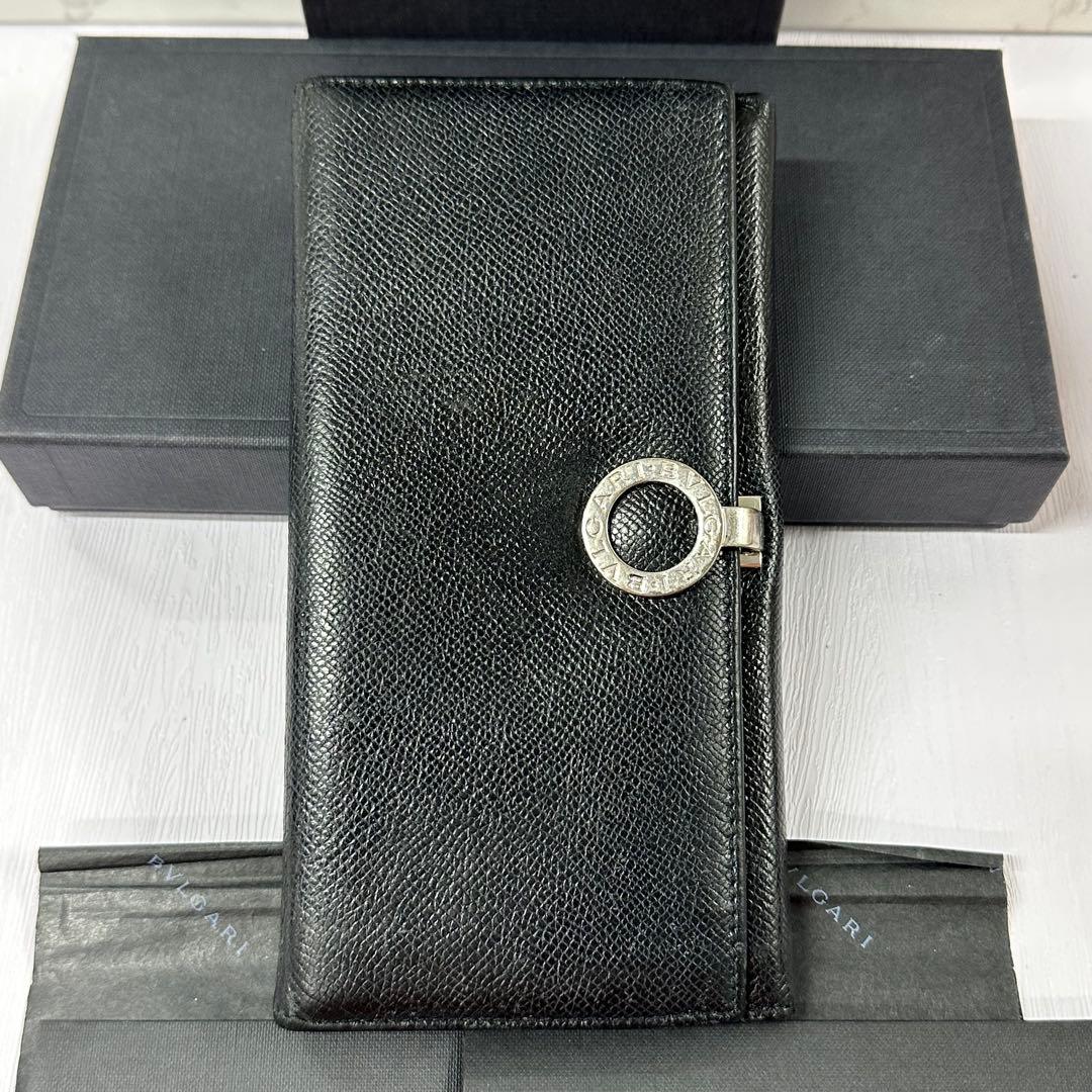 超美品‼️ ブルガリ　BVLGARI 財布　二つ折り　長財布　ロゴクリップ