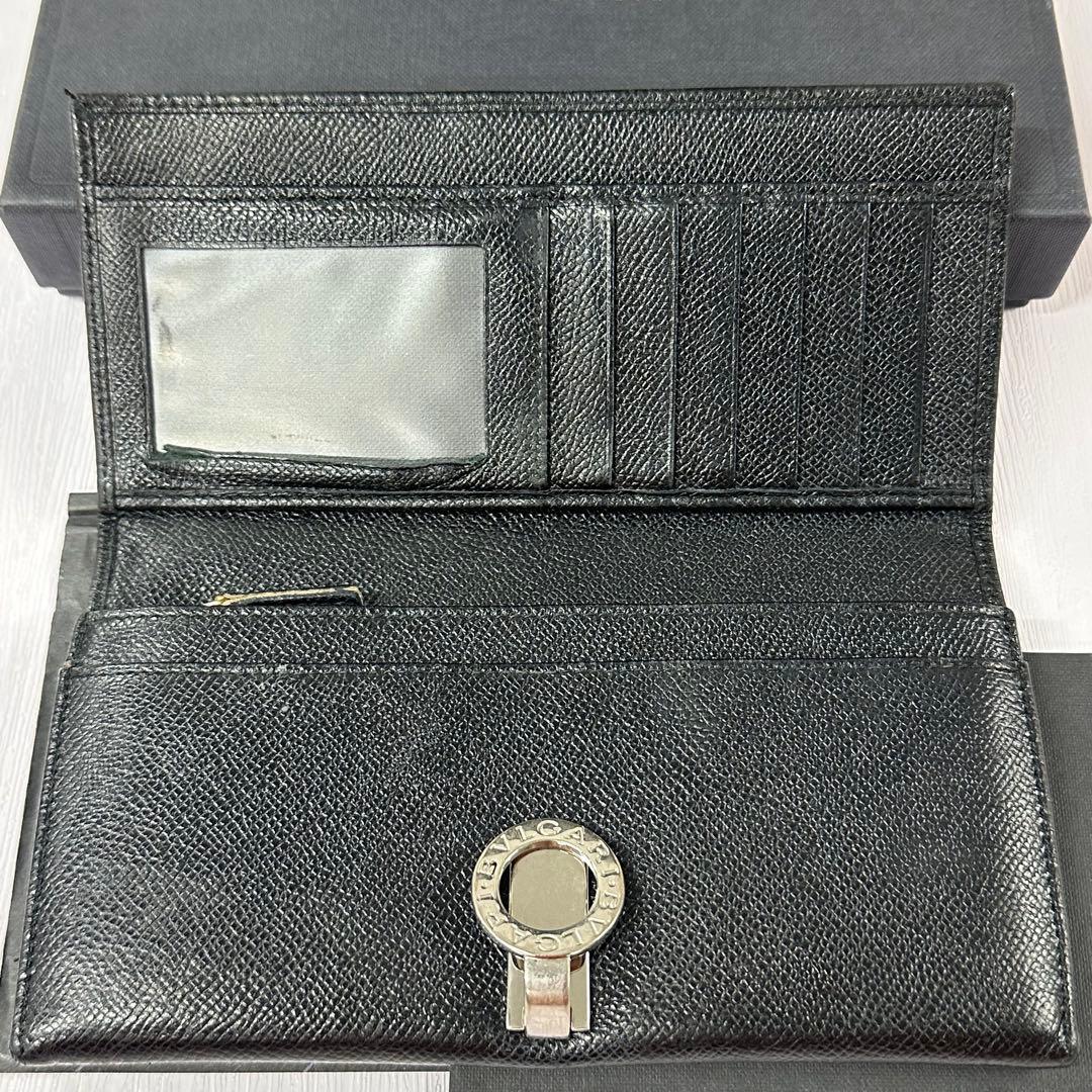 超美品‼️ ブルガリ　BVLGARI 財布　二つ折り　長財布　ロゴクリップ