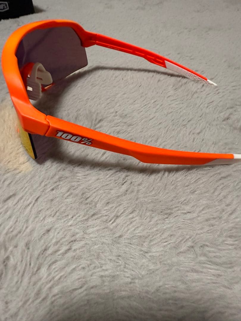 100% S3 サングラス オレンジ