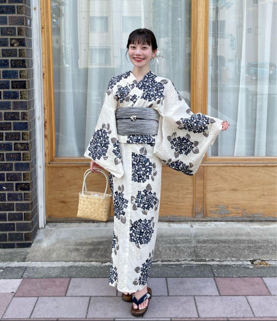 hinari × utatane浴衣セット 紫陽花