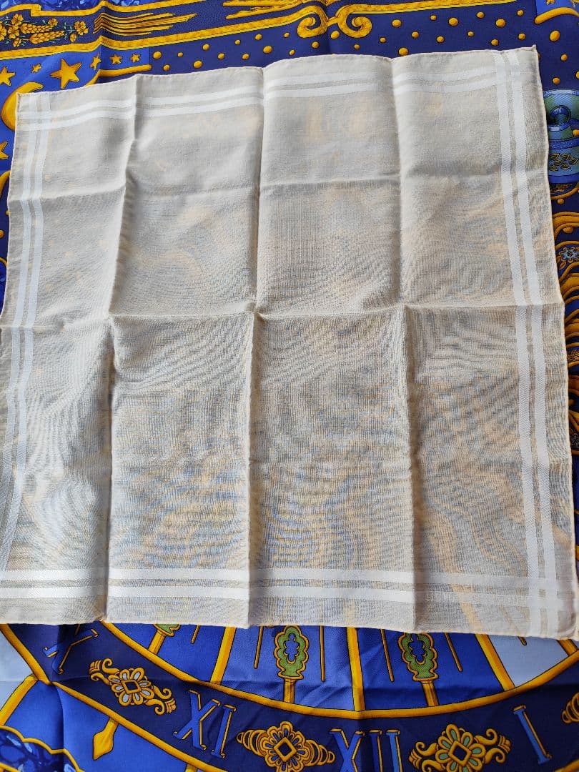 週末セールエルメス コットン ハンカチ 2枚セット