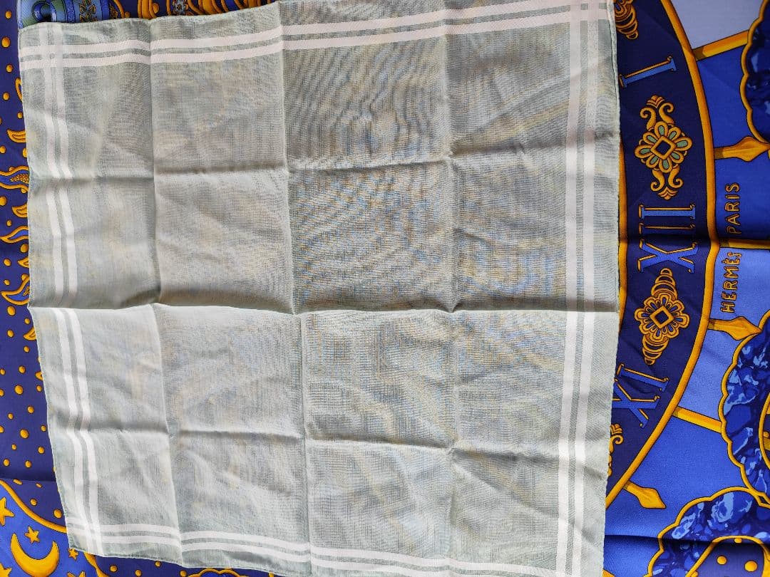 週末セールエルメス コットン ハンカチ 2枚セット