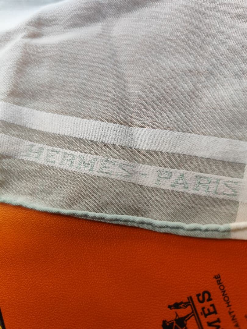 週末セールエルメス コットン ハンカチ 2枚セット