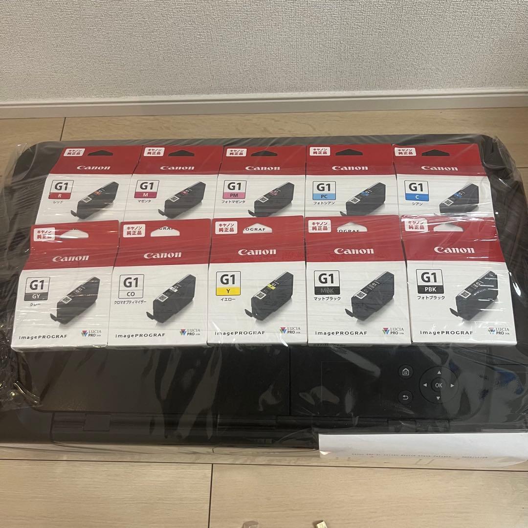 美品　Canon PRO-G1 インクジェットプリンター 　新品インク10個付