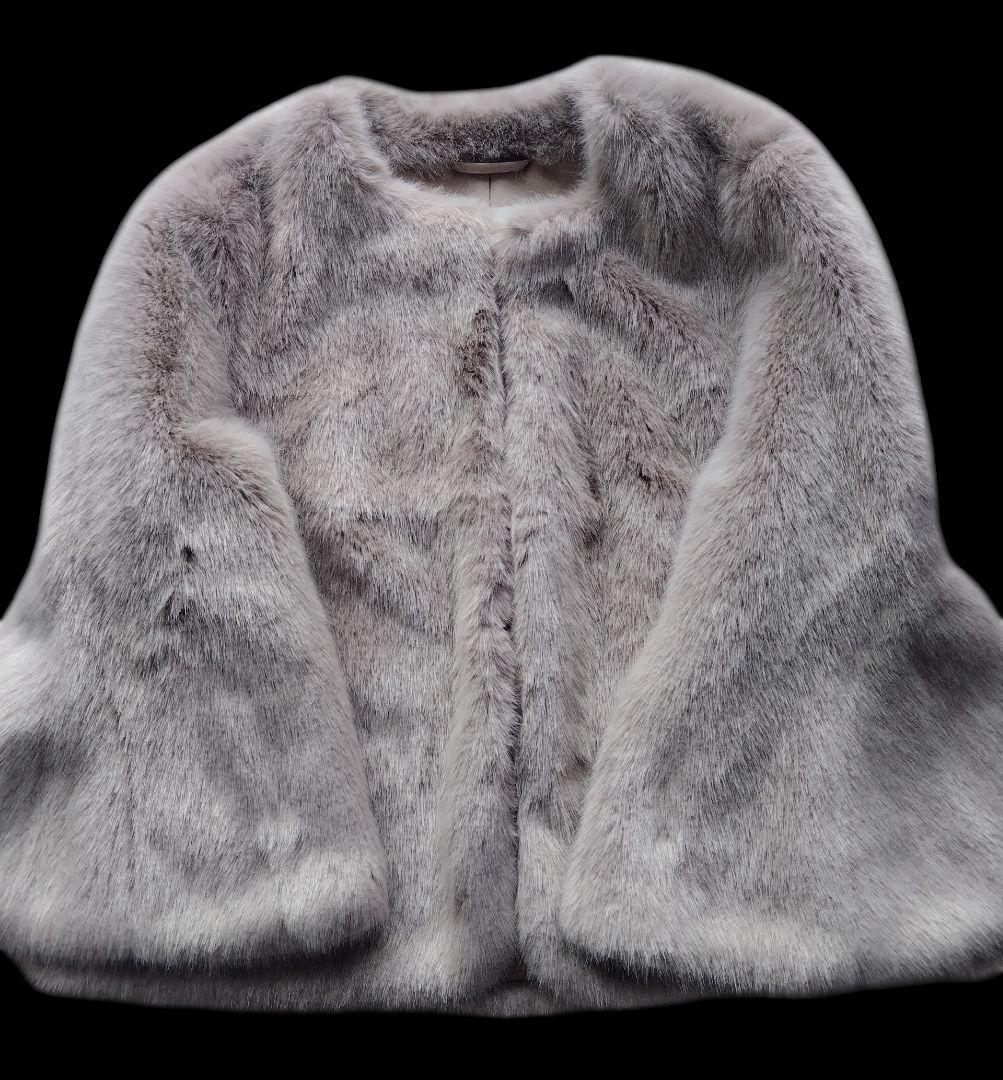 未使用級♡ANAYI アナイ ふわふわ♡ フェイクファーコート ショート丈 38