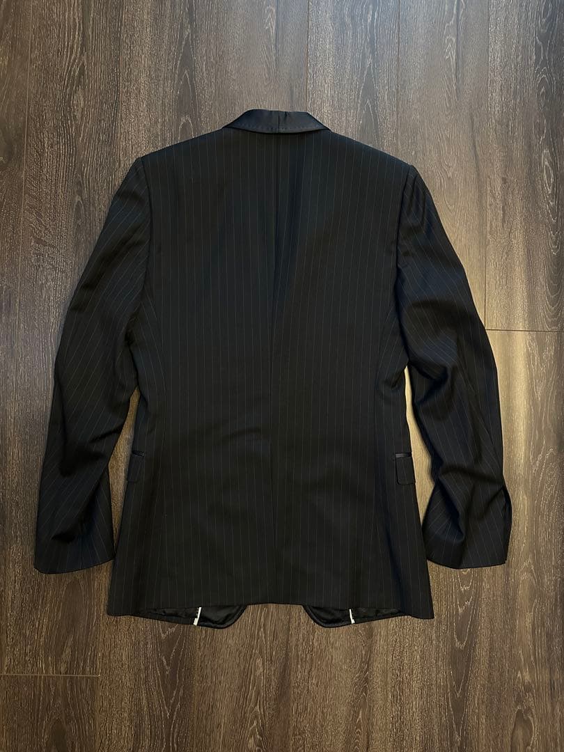 DOLCE & GABBANA ブラックストライプ テーラードジャケット