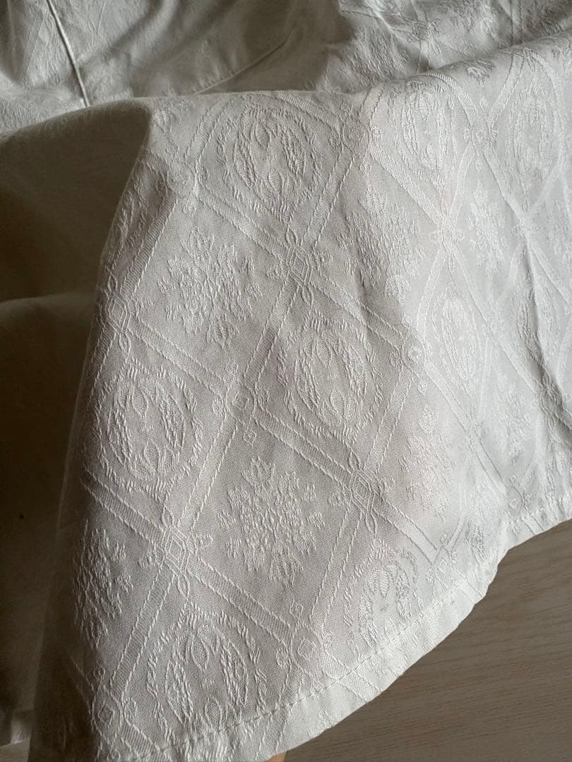 喫茶閃光×ONLY CHILD コラボエプロン　ホワイト コットン エプロン