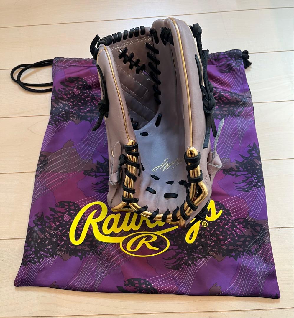 【美品】ローリングス 軟式グローブ 内野 大人用