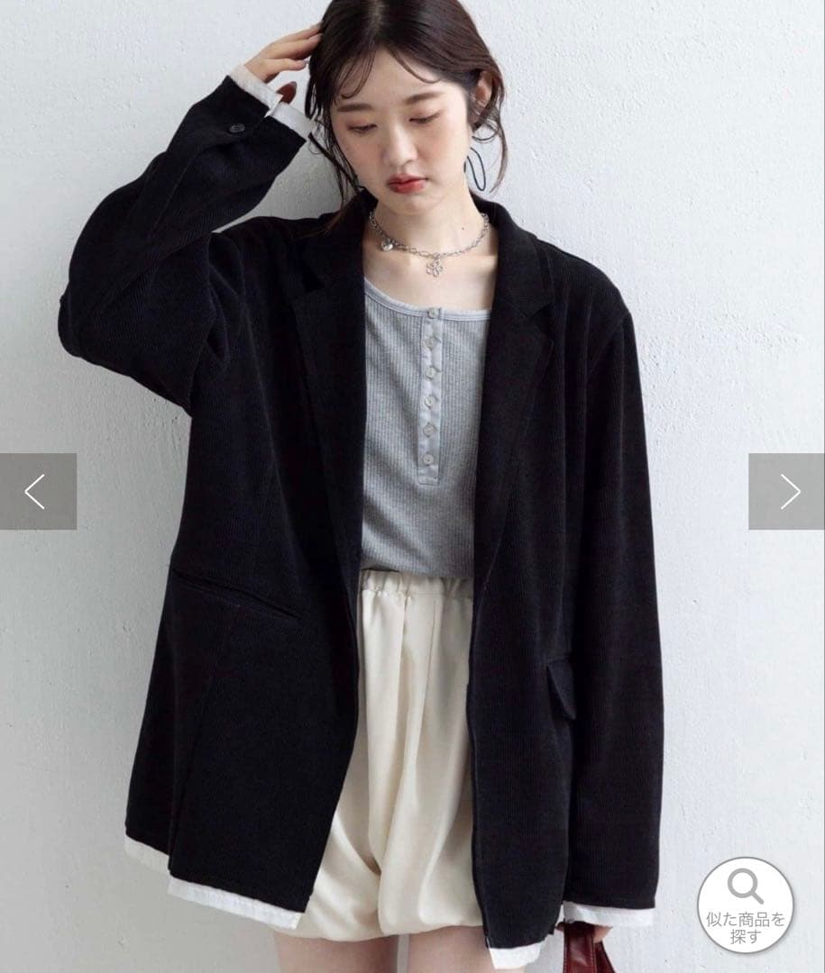 kastane/コーデュロイオーバージャケット