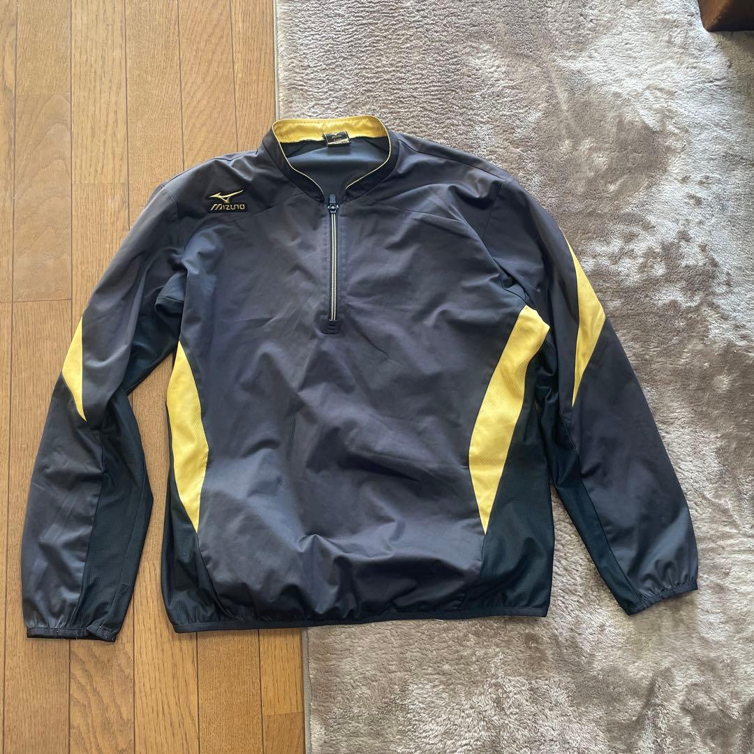 MizunoProウェア3点セット　ブラック/ゴールド Oサイズ