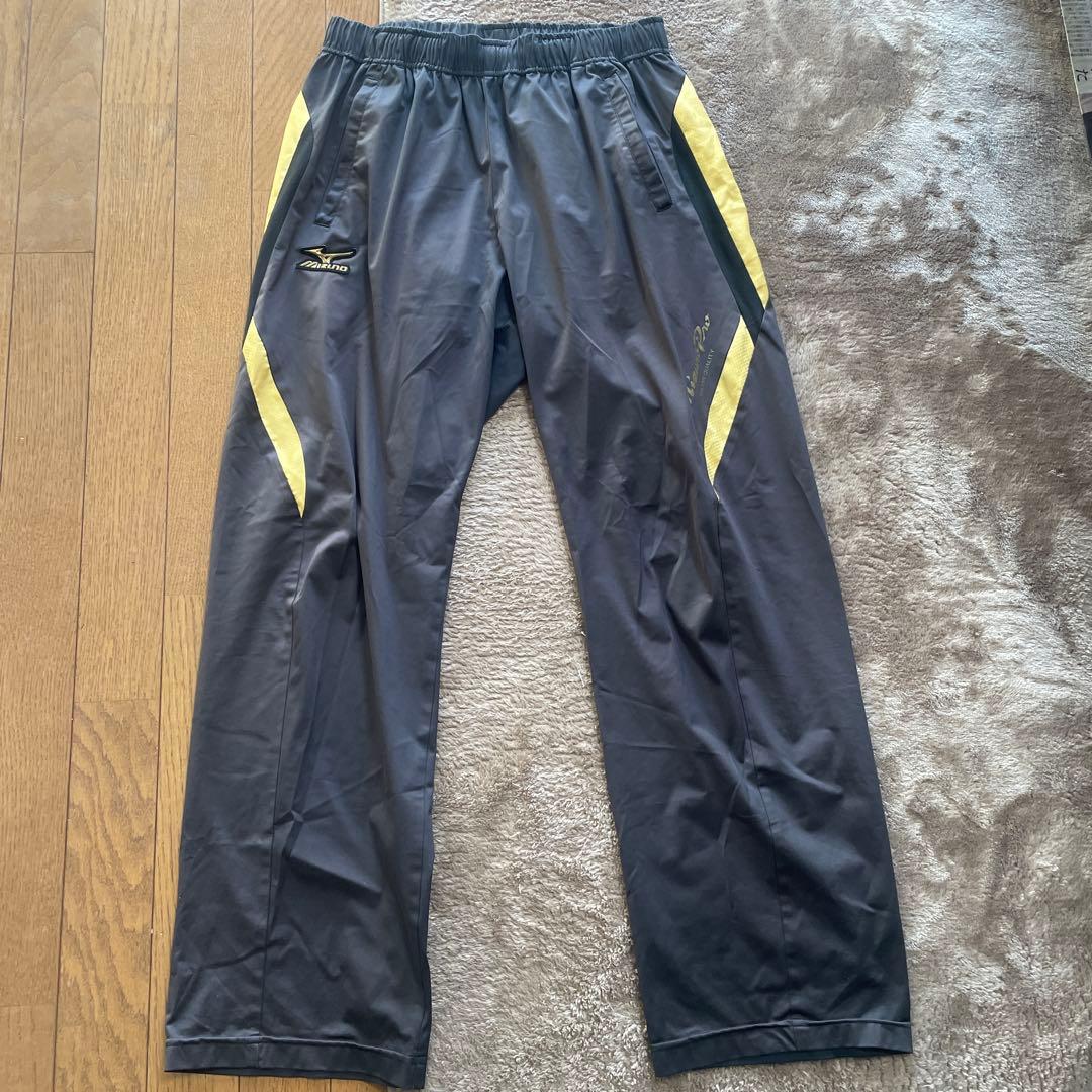 MizunoProウェア3点セット　ブラック/ゴールド Oサイズ