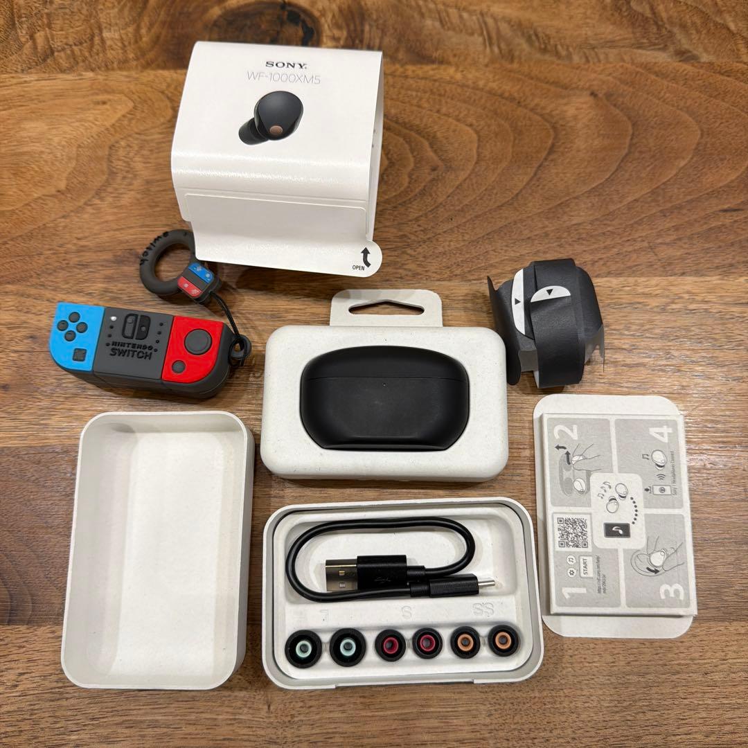 SONY WF-1000XM5 ブラック　完品　美品　おまけ付き