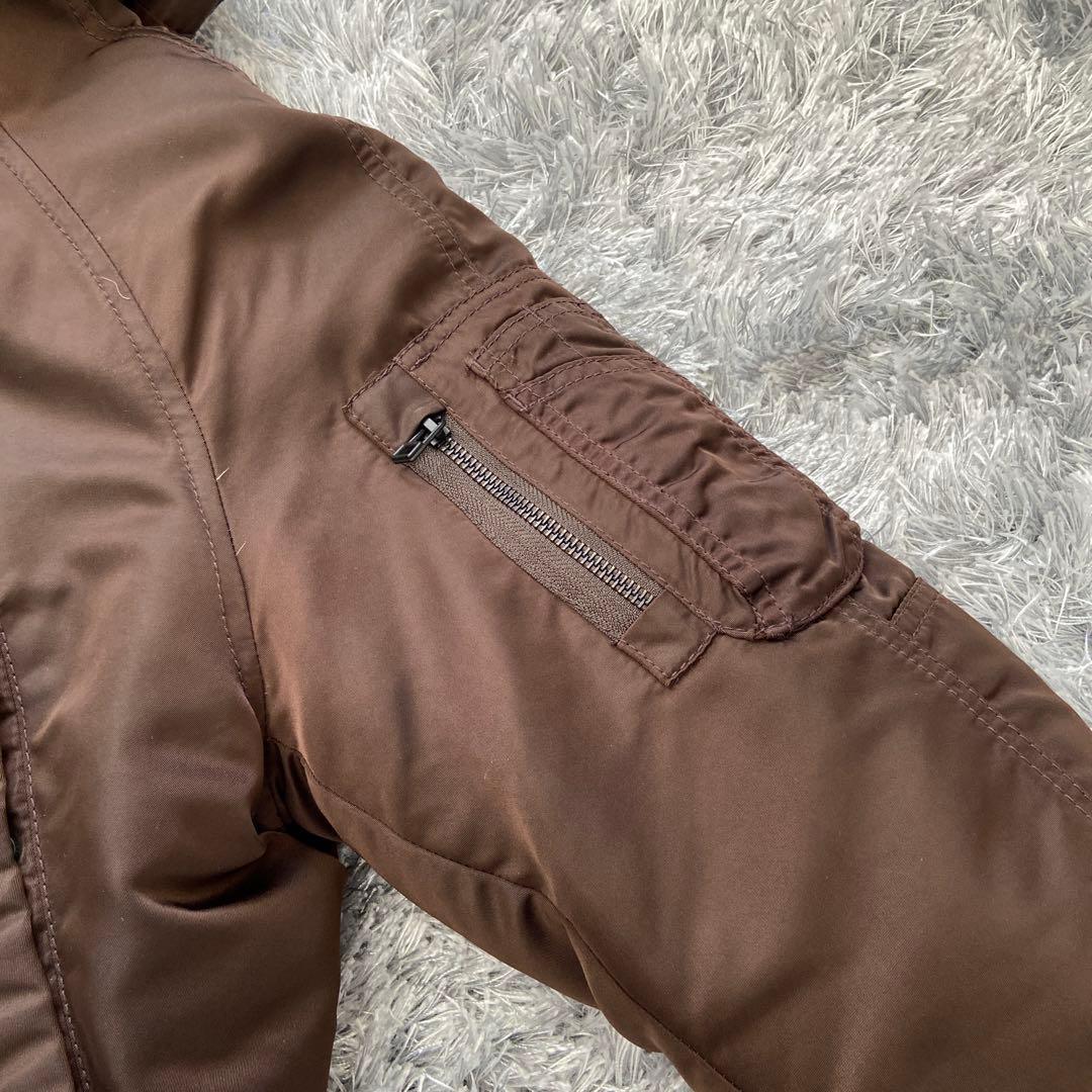 【最終値下げ】SPIEWAK フライトサテンジャケット　茶　ブラウン