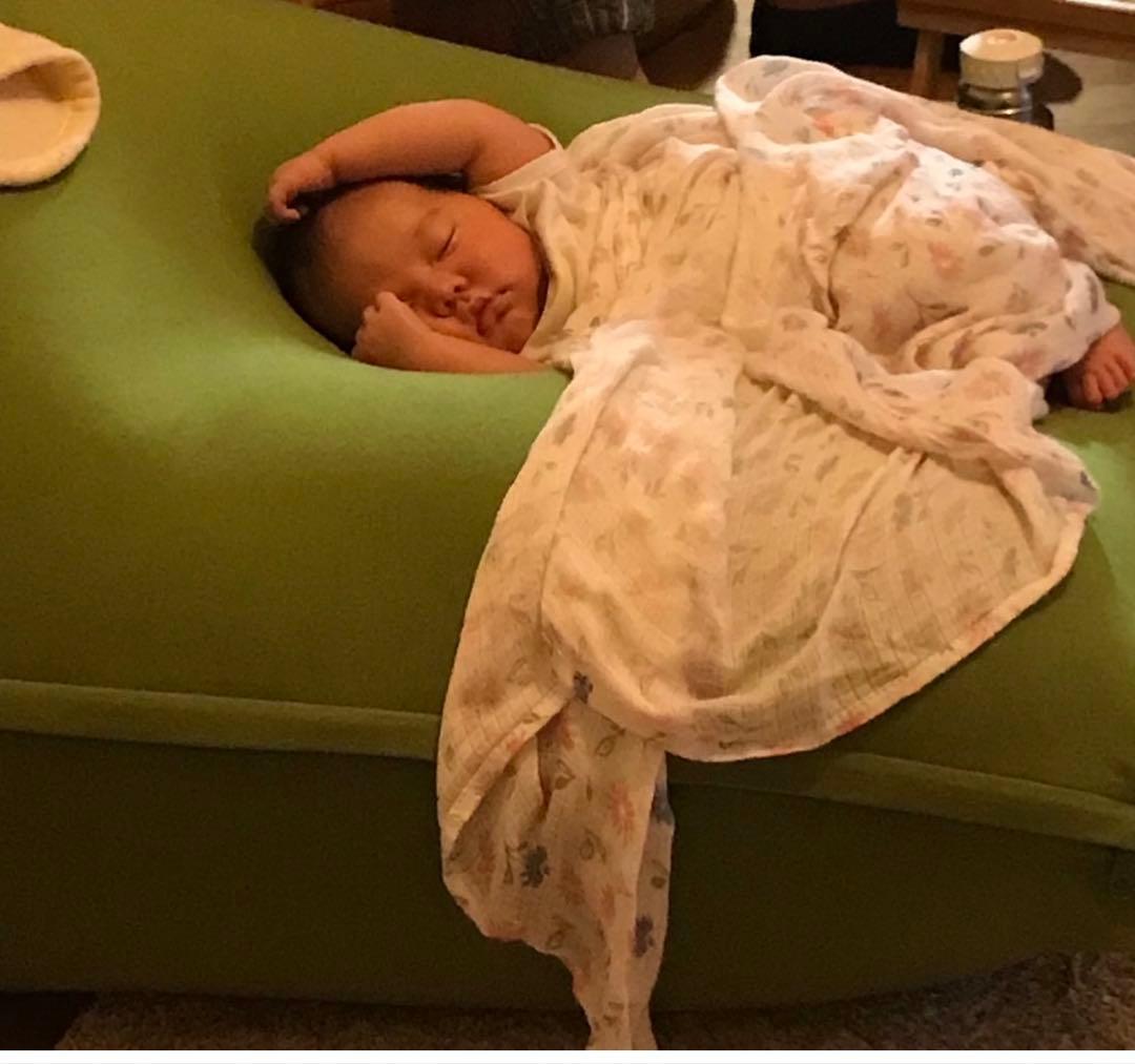 グリーン ビーズクッション