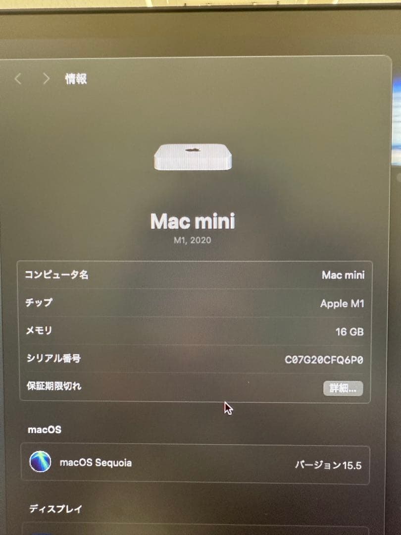 Mac mini 2020 16GB 1TB中古美品